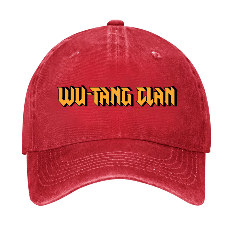 Wu Tang Clan Text Vintage Cotton Cap