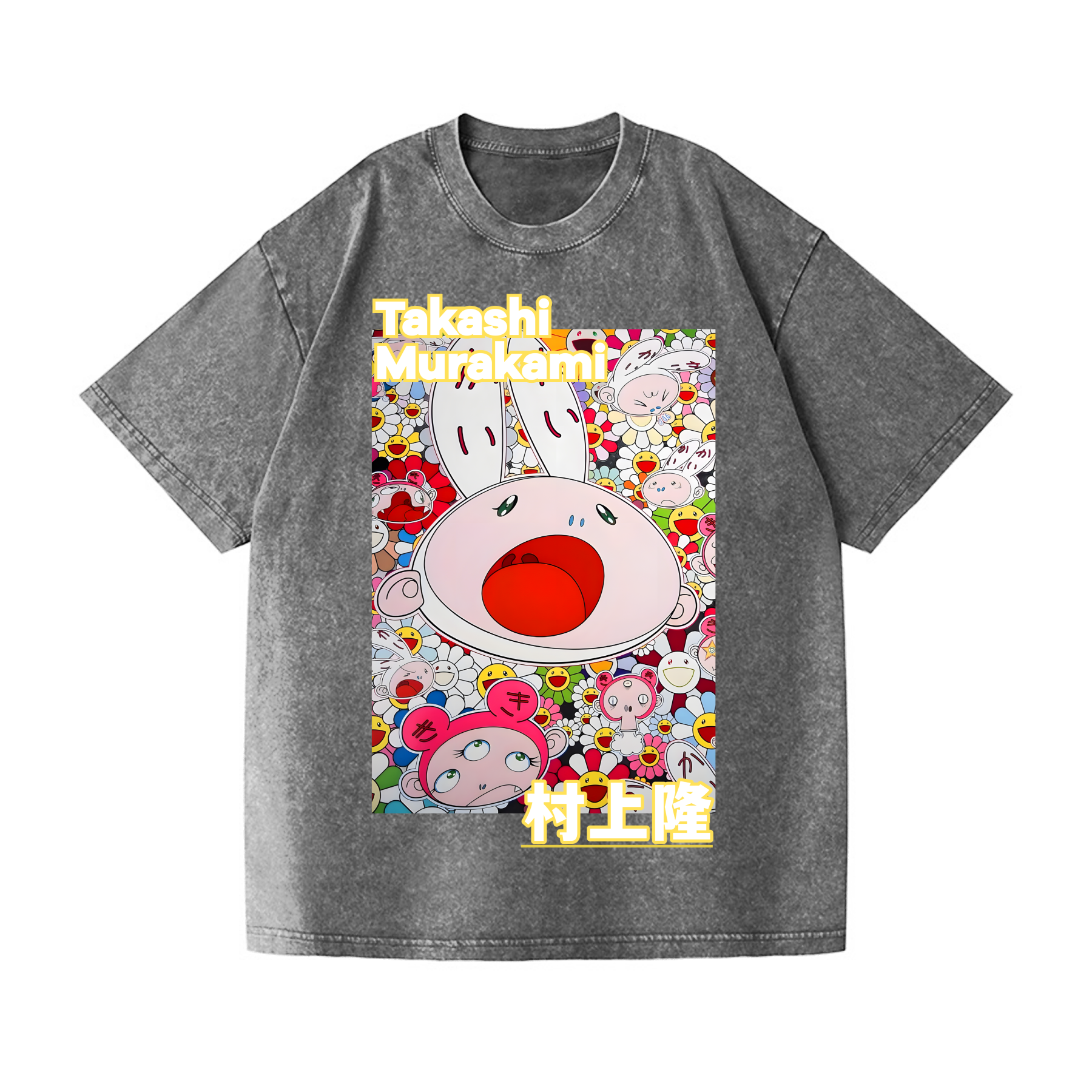 Rabbit TM Vintage Wash Japanese Design T-Shirt