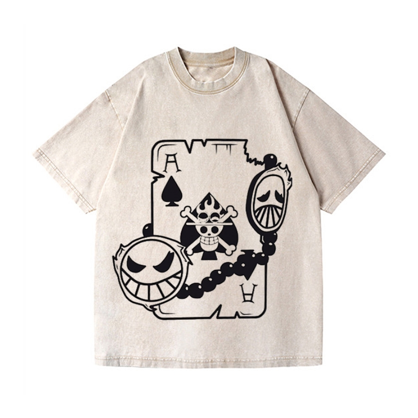 One Piece Vintage Wash Japanese Design T-Shirt
