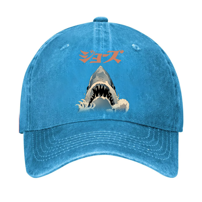 Jaws Ukiyoe Vintage Cotton Cap