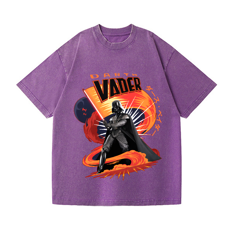 Star Wars Darth Vader Vintage Wash Japanese Design T-Shirt