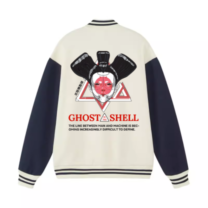 Ghost of the Shell Geisha Vintage Cotton Varsity Jacket