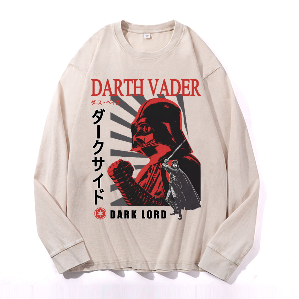 Star Wars Darth Vader Vintage Cotton Wash Long-sleeve T-shirt