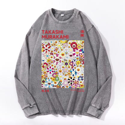 Sunflower TM Vintage Cotton Wash Crewneck Sweatshirt