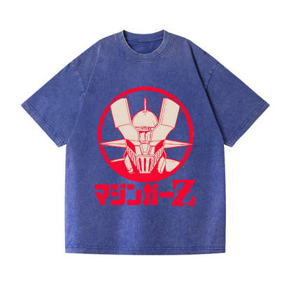 Mazinger Z Vintage Wash Japanese Design T-Shirt