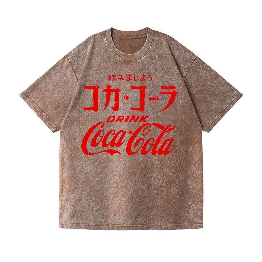 Coca-Cola Vintage Wash Japanese Design T-Shirt