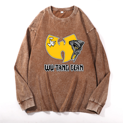 Wu-Tang Clan MF Doom Vintage Cotton Wash Long-sleeve T-shirt