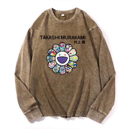 Sunflower TM Vintage Cotton Wash Crewneck Sweatshirt