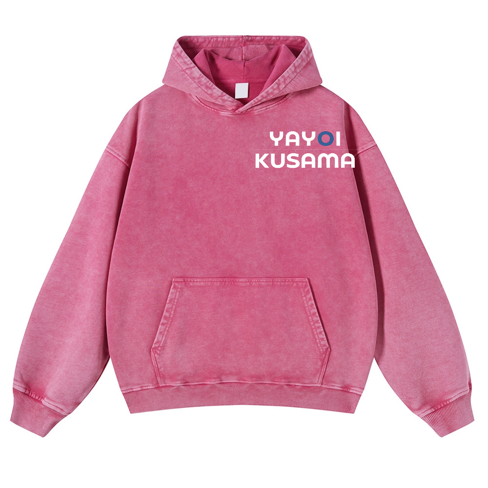 Yayoi Kusama Vintage Washed Cotton Back Art Hoodie