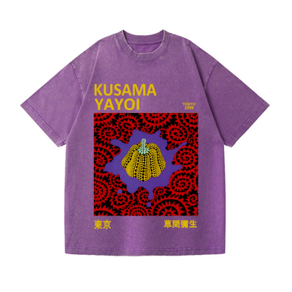 Yayoi Kusama Pumpkin Vintage Wash Japanese Design T-Shirt