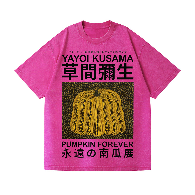 Yayoi Kusama Pumpkin Vintage Wash Japanese Design T-Shirt