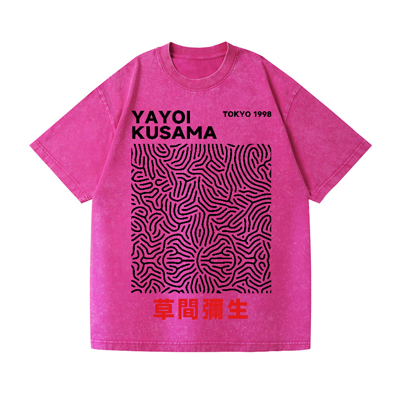 Yayoi Kusama Vintage Wash Japanese Design T-Shirt