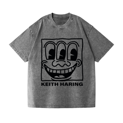 Keith Haring Vintage Wash Japanese Design T-Shirt