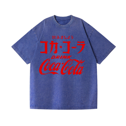 Coca-Cola Vintage Wash Japanese Design T-Shirt