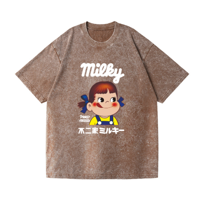 Fujiya Milky Vintage Wash Japanese Design T-Shirt