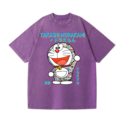 Japan Doraemon TM Vintage Wash Japanese Design T-Shirt