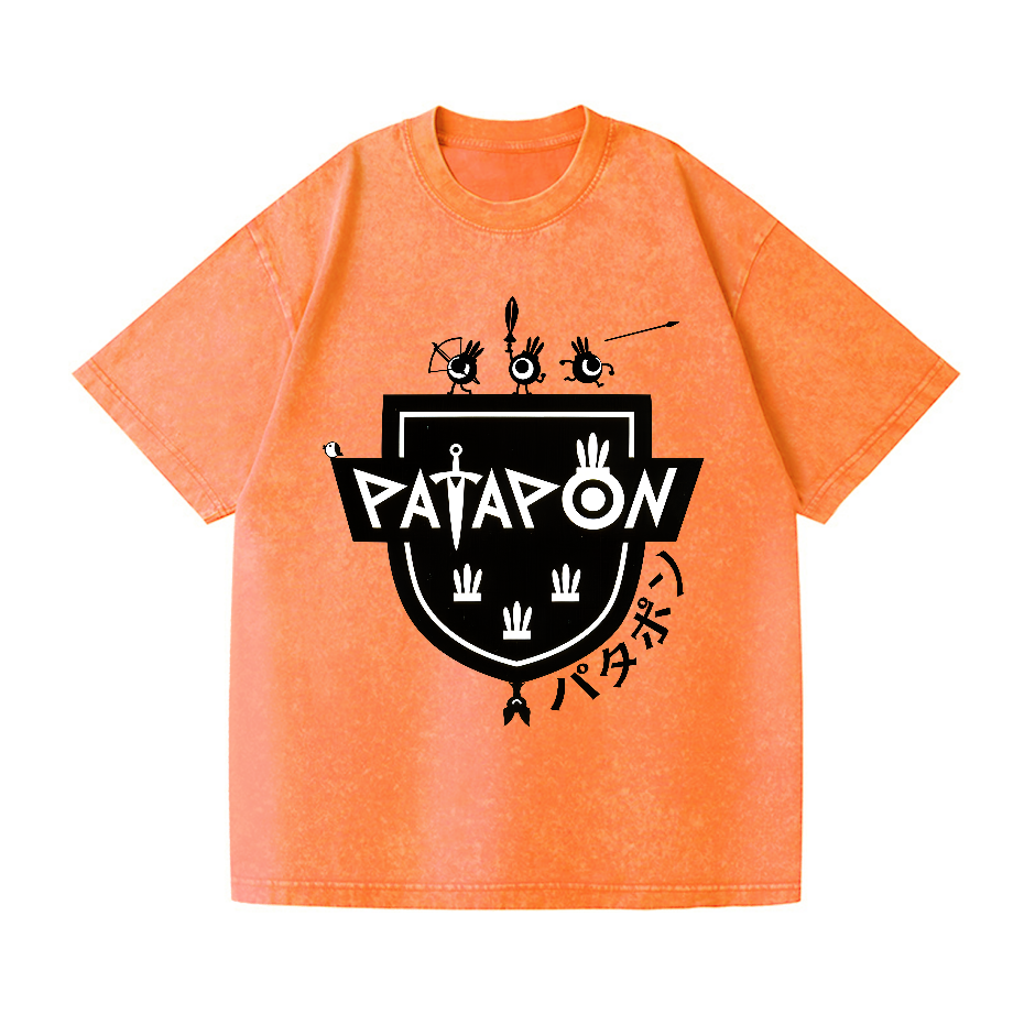 Patapon Vintage Wash Japanese Design T-Shirt