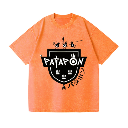 Patapon Vintage Wash Japanese Design T-Shirt