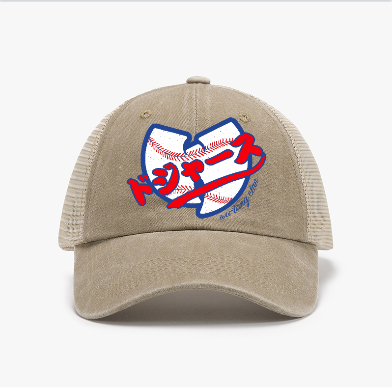 Dodgers Dream Wu Tang Clan Baseball Vintage Cotton Breathable Hat