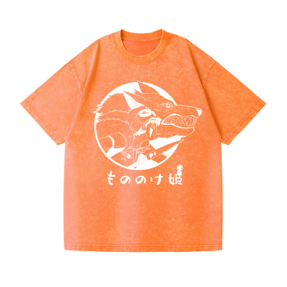 Princess Mononoke Ghibli Vintage Wash Japanese Design T-Shirt