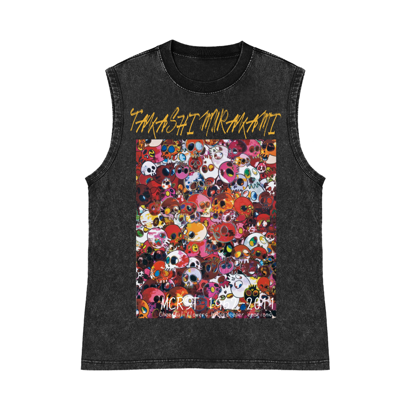 Sunflower TM Pure Cotton Wash-Dyed Sleeveless Tank Top