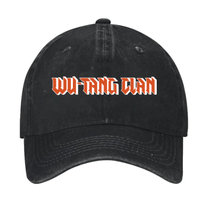 Wu Tang Clan Text Vintage Cotton Cap