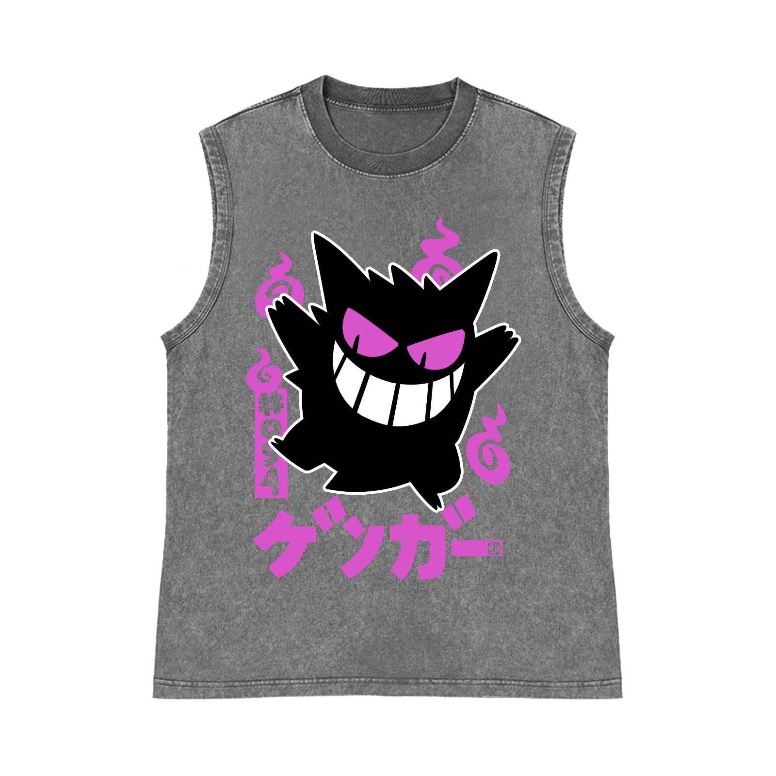 Gengar Pure Cotton Wash-Dyed Sleeveless Tank Top