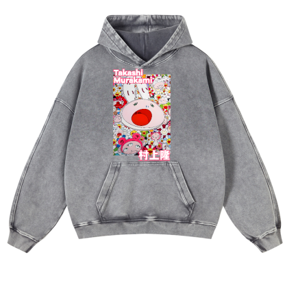 Sunflower TM Vintage Washed Thick Cotton Hoodie