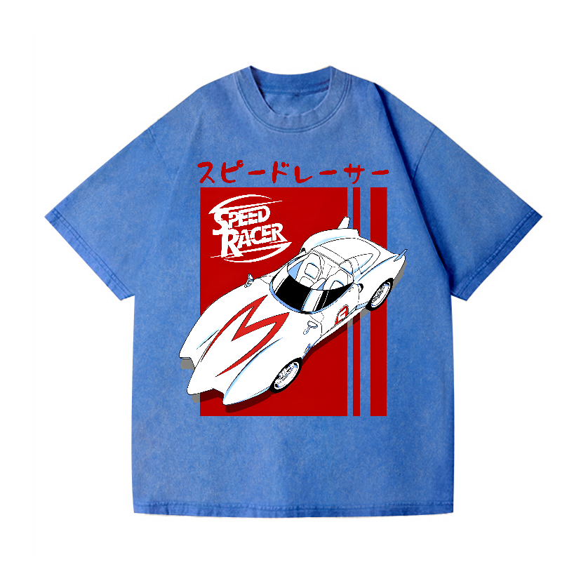Speed Racer Vintage Wash Japanese Design T-Shirt