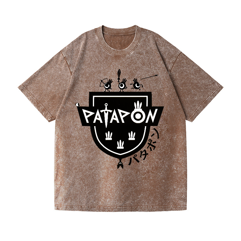 Patapon Vintage Wash Japanese Design T-Shirt