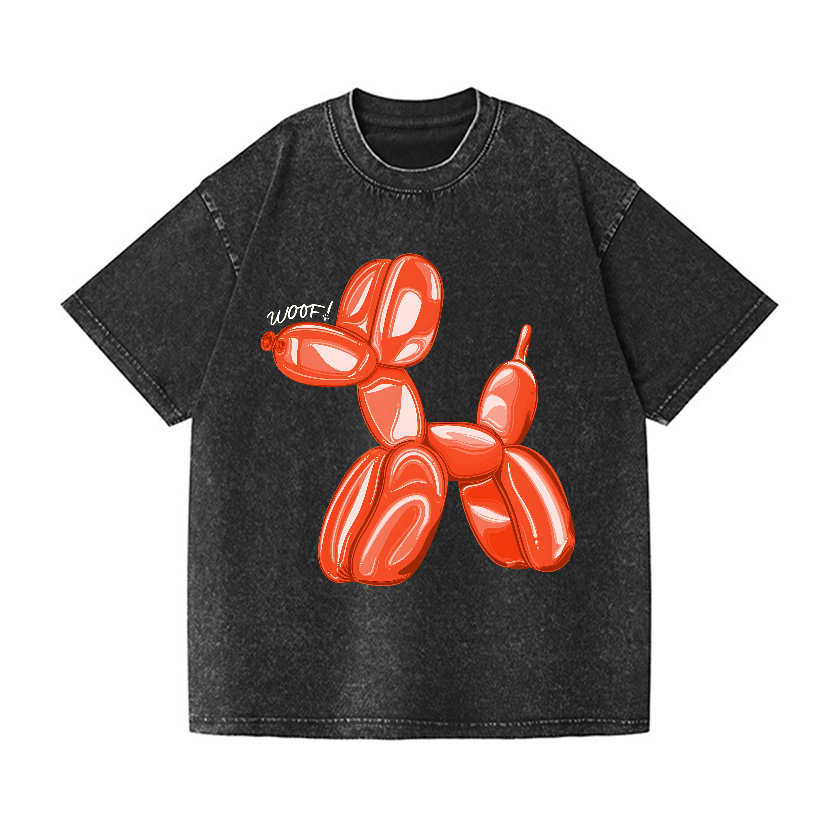 Koons Balloon Dog Vintage Wash Japanese Design T-Shirt