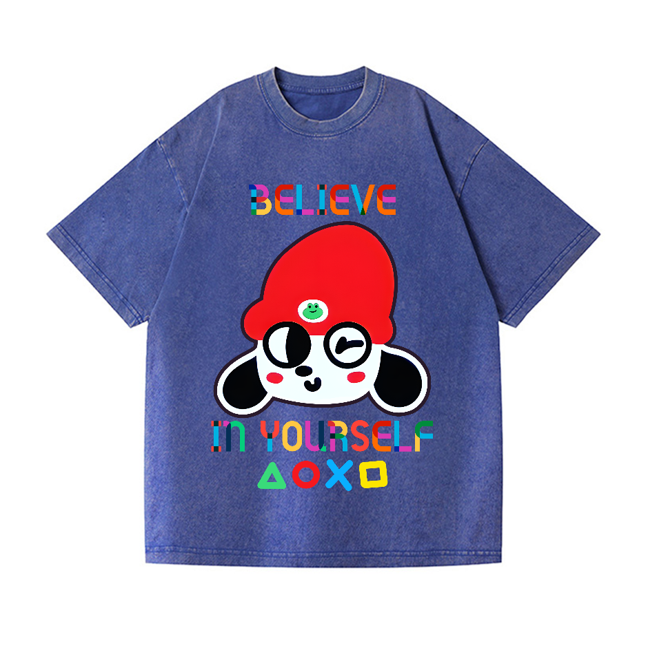 PaRappa the Rapper Vintage Wash Japanese Design T-Shirt