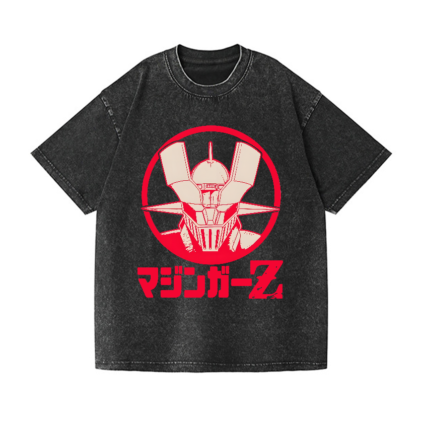 Mazinger Z Vintage Wash Japanese Design T-Shirt