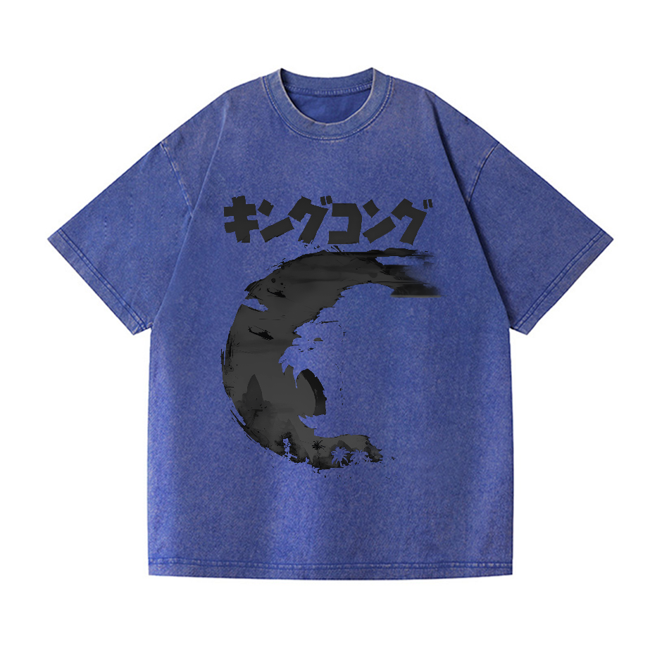 Kaiju King Kong Vintage Wash Japanese Design T-Shirt