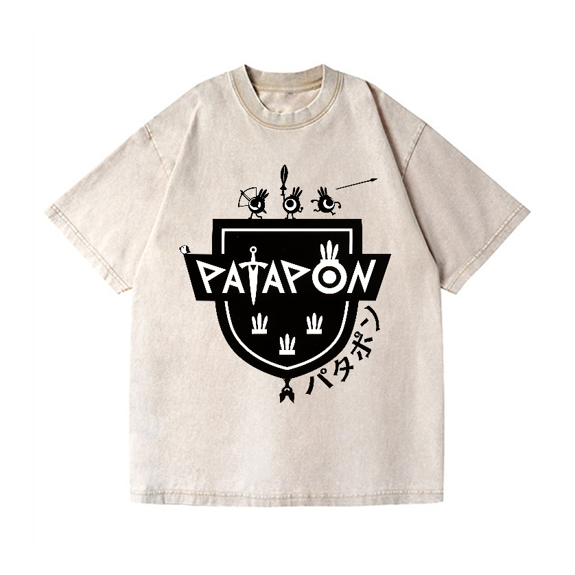 Patapon Vintage Wash Japanese Design T-Shirt