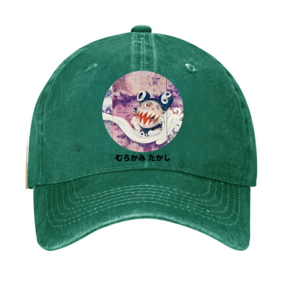 Japan Sunflower Panda TM Vintage Cotton Cap
