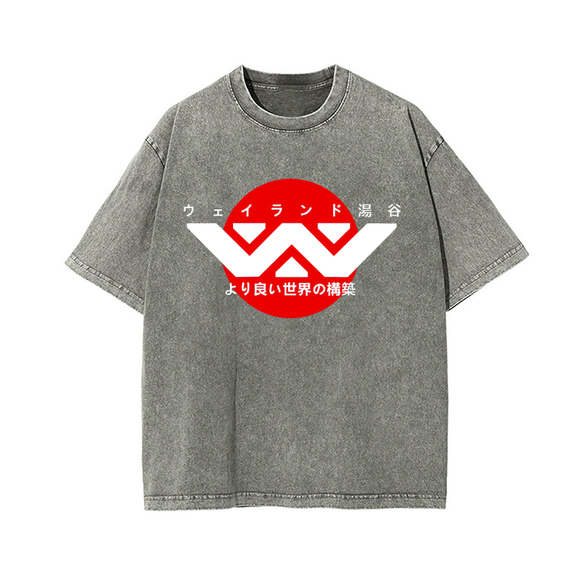 Weyland Alien Vintage Wash Japanese Design T-Shirt