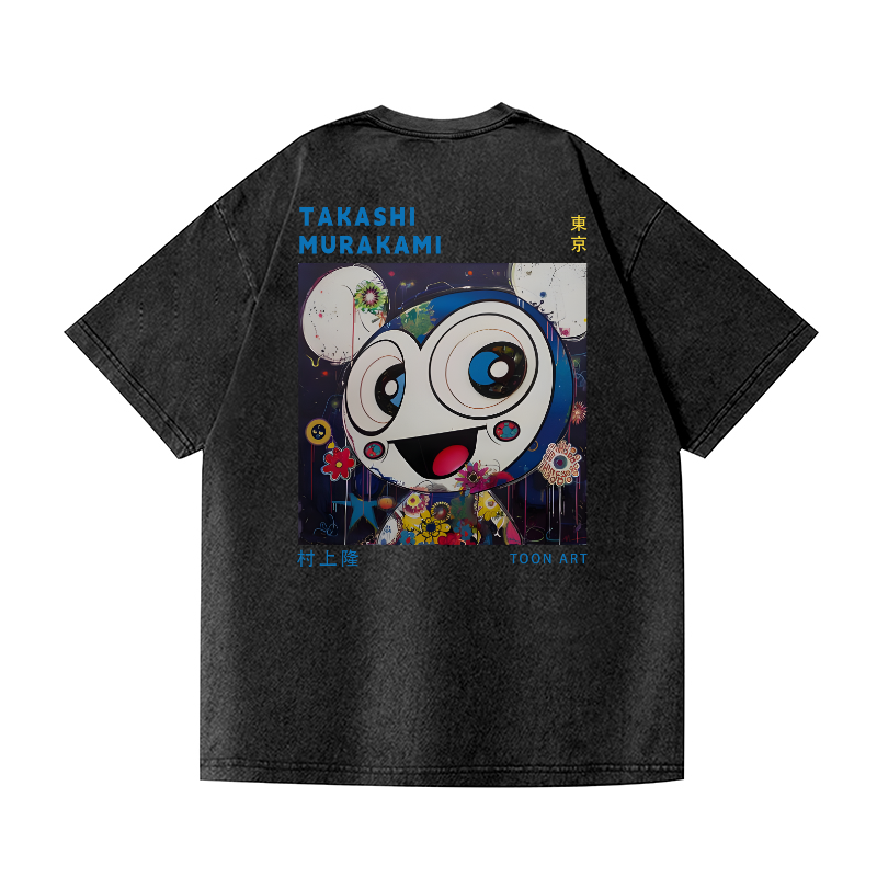 TM Vintage Wash Japanese Design Back Art T-Shirt