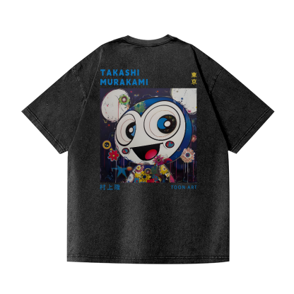 TM Vintage Wash Japanese Design Back Art T-Shirt