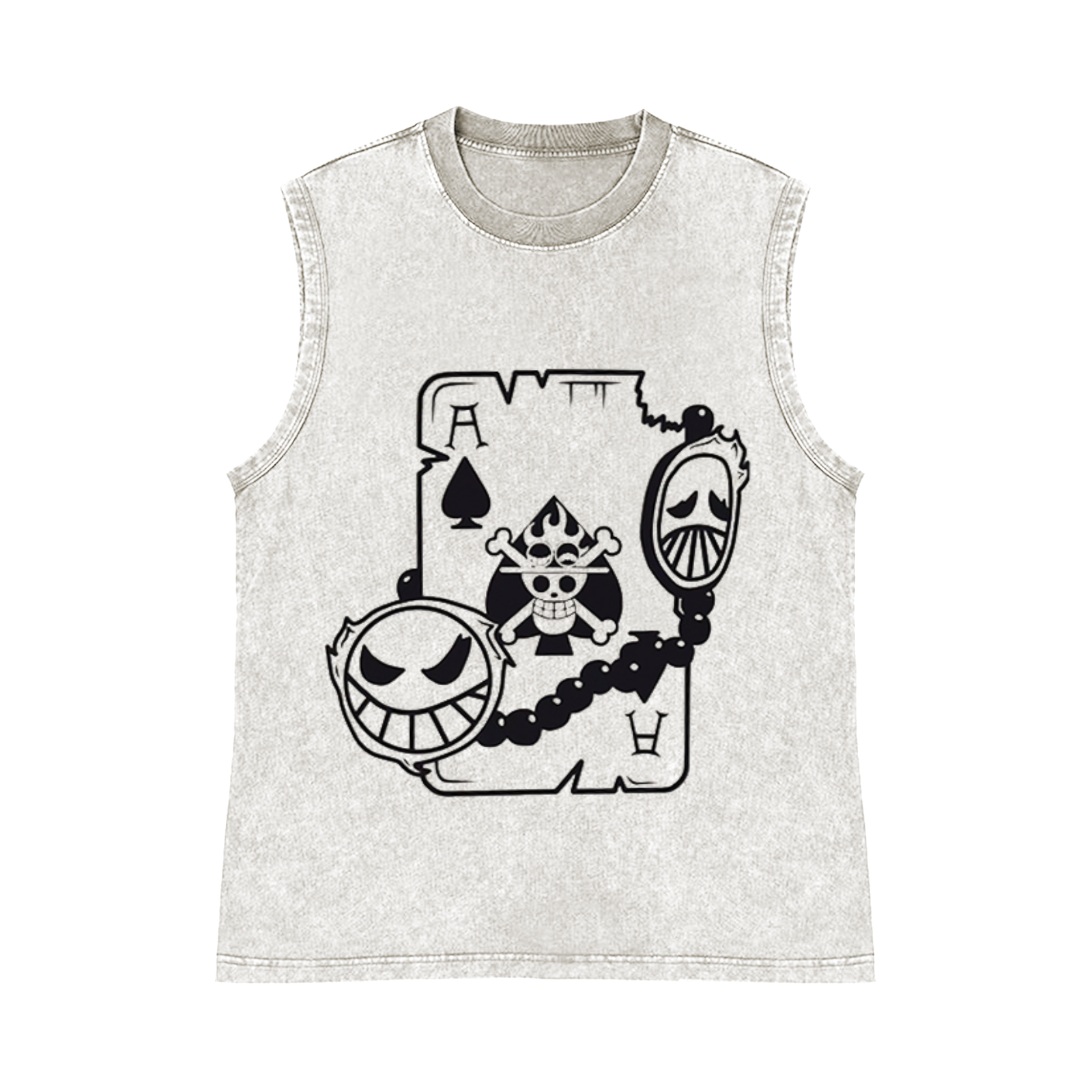 OP Pure Cotton Wash-Dyed Sleeveless Tank Top