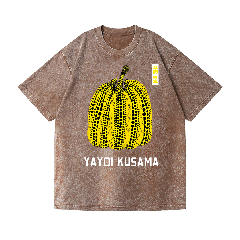 Yayoi Kusama Pumpkin Vintage Wash Japanese Design T-Shirt