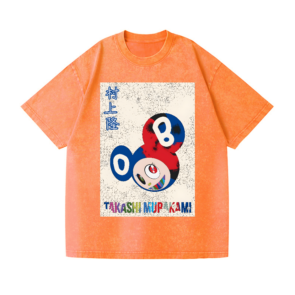 Takashi Murakami Toon Art Vintage Wash Japanese Design T-Shirt