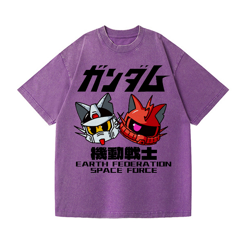 E.F.S.F. Gundam Vintage Wash Japanese Design T-Shirt