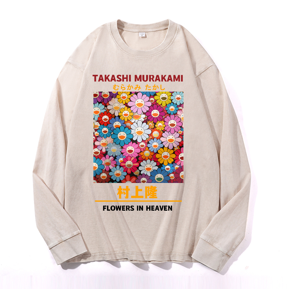 Sunflower TM Vintage Cotton Wash Crewneck Sweatshirt
