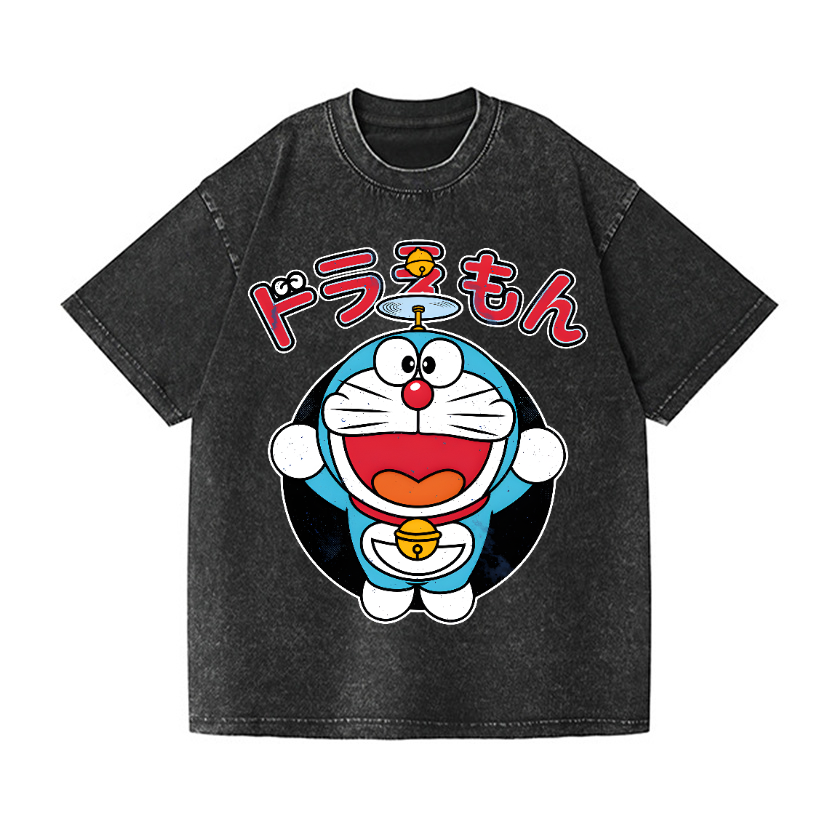 Doraemon Vintage Wash Japanese Design T-Shirt
