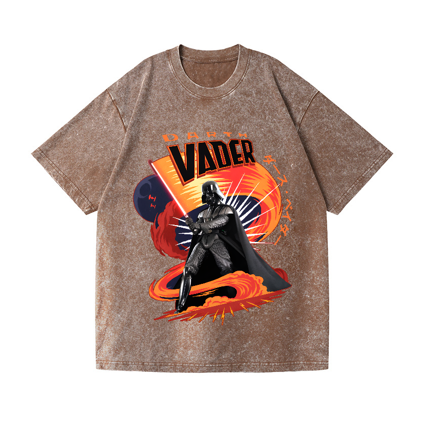 Star Wars Darth Vader Vintage Wash Japanese Design T-Shirt