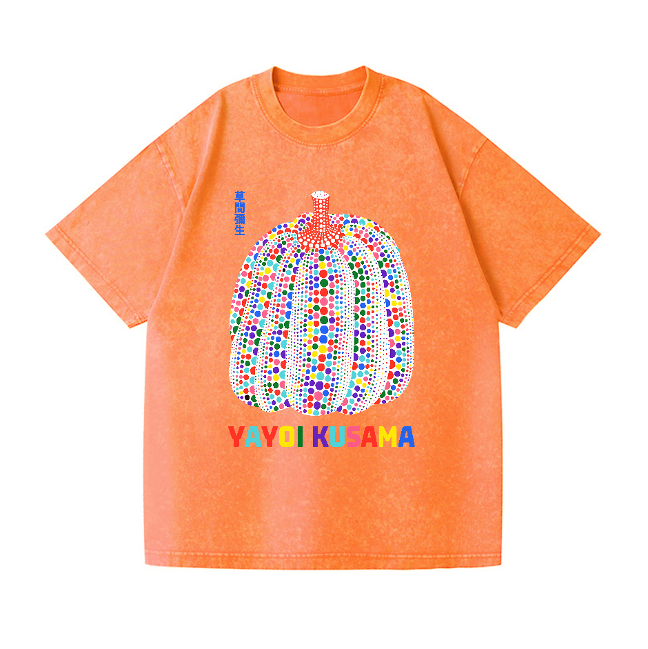 Yayoi Kusama Pumpkin Vintage Wash Japanese Design T-Shirt
