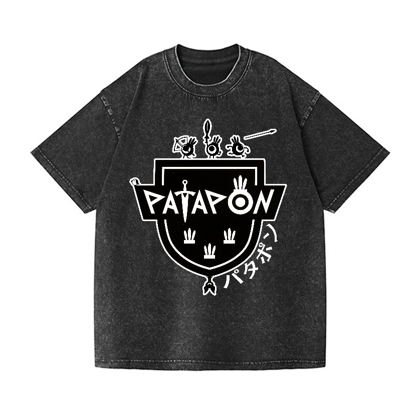 Patapon Vintage Wash Japanese Design T-Shirt