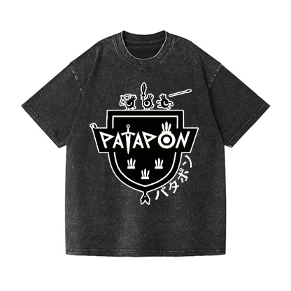 Patapon Vintage Wash Japanese Design T-Shirt