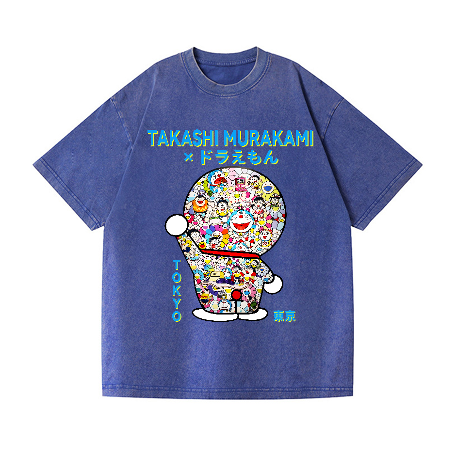 Japan Doraemon TM Vintage Wash Japanese Design T-Shirt